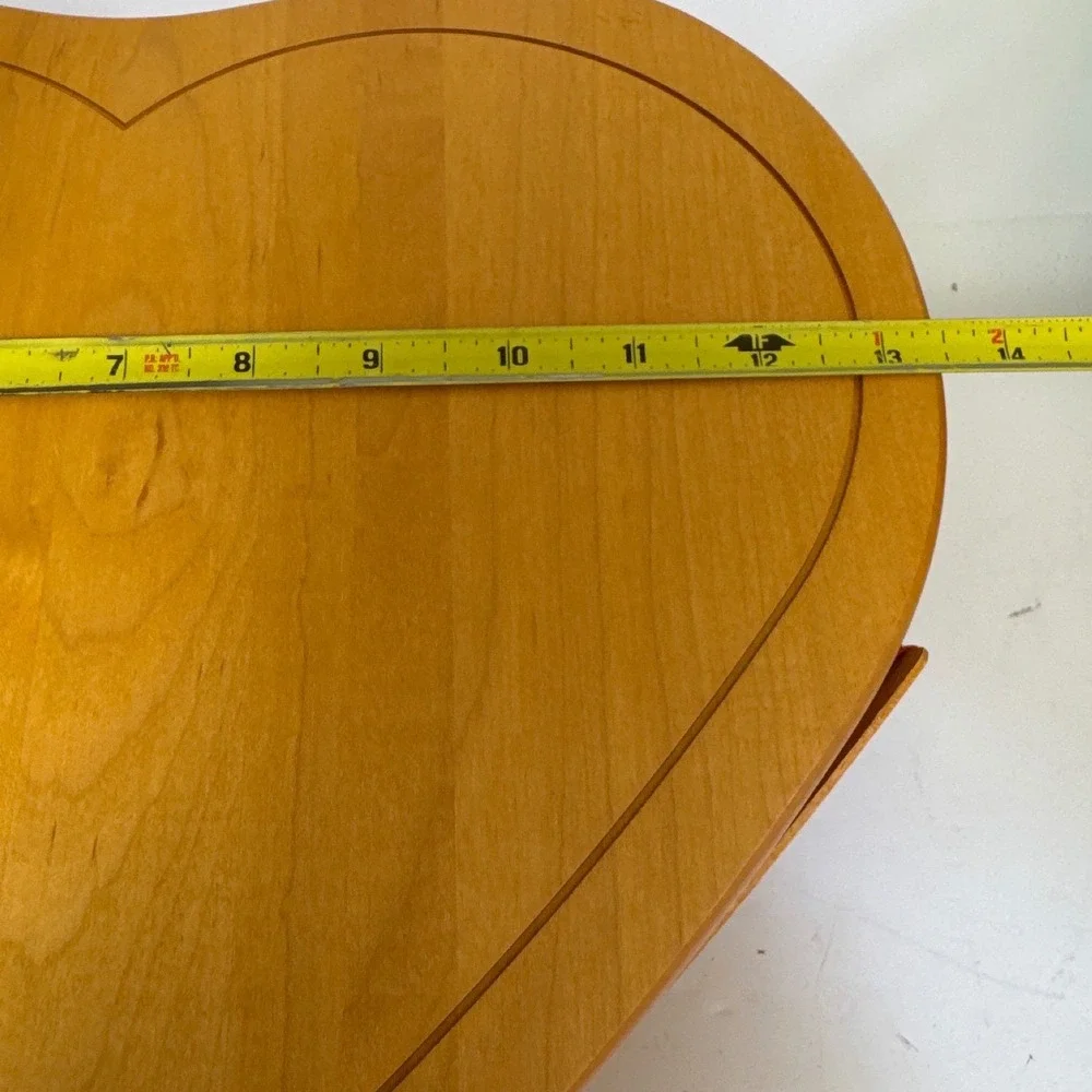 Longaberger Love Treasures Sweetheart Basket Set 1999 Red Heart Wood Lid LinerEX
